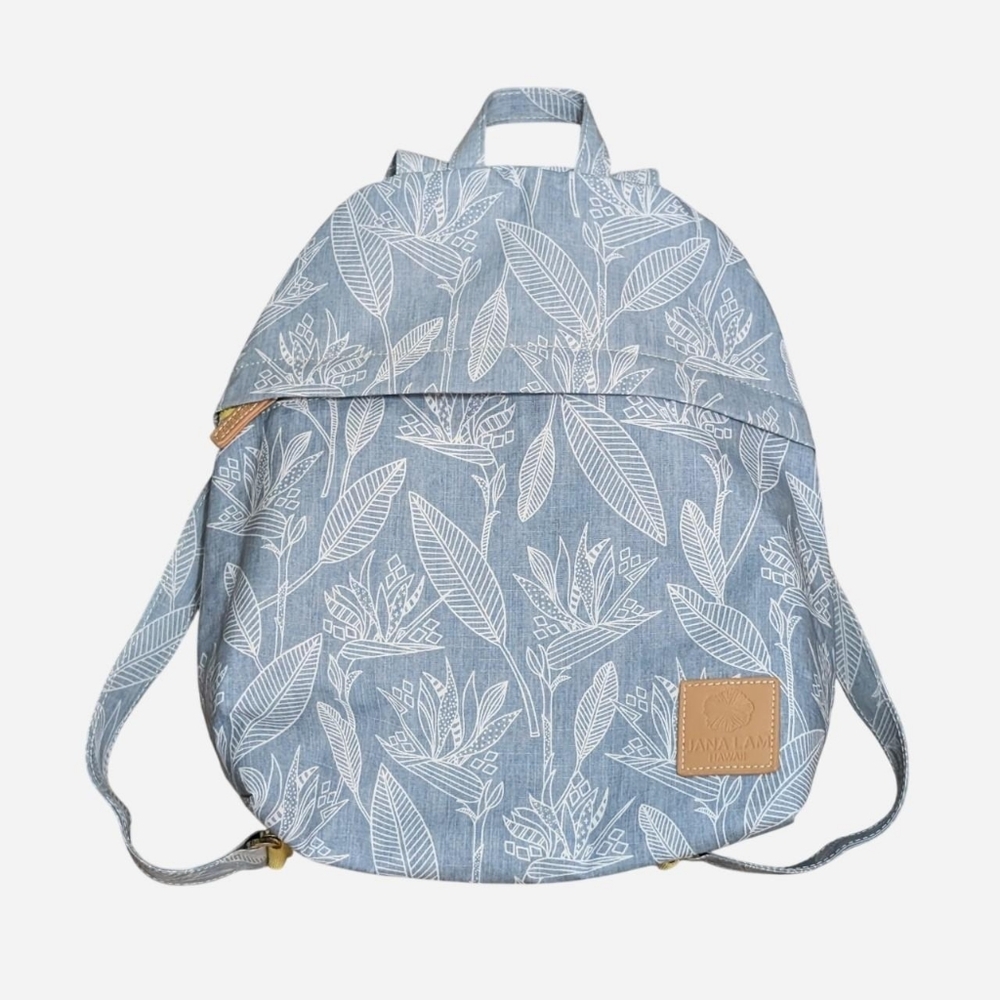 Jana Lam Hawaii mini backpack Birds of paradise adventure collection